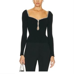 Elegant Black Long Sleeve Top